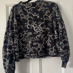 Isabel Marant Women's Black and White Patterned Sweater